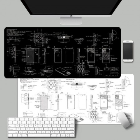 蘋果工業風 超大辦公桌防滑電腦桌墊