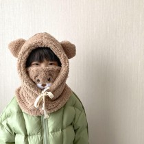 冬季韓版小熊兒童口罩帽