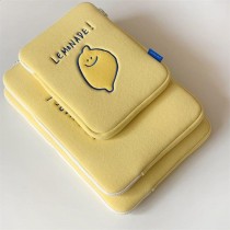 韓系黃色檸檬平板包電腦包
