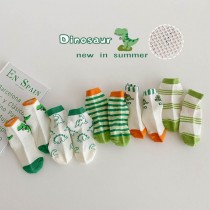 韓國新款網眼兒童襪組 恐龍樂園