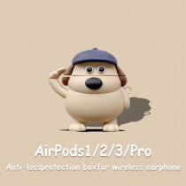 韓國棒球帽狗狗AirPods 保護殼