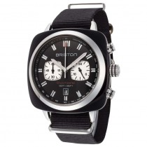 新款法國Briston 玳瑁黑熊貓銀框花紋手錶  現貨