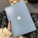 蘋果電腦藍色鱷魚皮紋路保護套