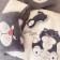 卡通貓咪系列 冬季牛奶絨刺繡床包四件套