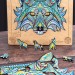 彩色木盒精裝木質動物拼圖